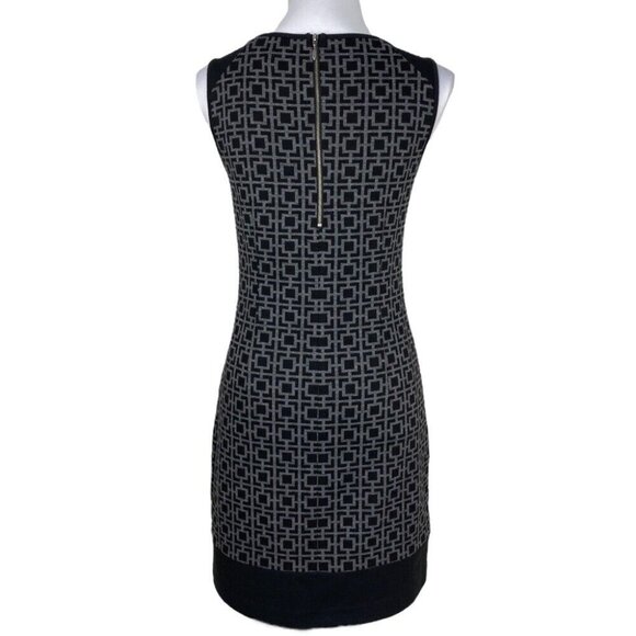 Laundry by Shelli Segal Women’s Gray Geometric Box Print Shift Dress 2/C33 - Picture 6 of 9